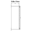 Steeline Enclosures S Series, Type 4X Aluminum side view DXF drawing