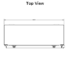 Steeline Enclosures S Series, Type 4X Aluminum top view DXF drawing