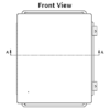 Steeline Enclosures SJB Series Type 12 front view DXF drawing