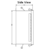 Steeline Enclosures SJB Series Type 4 & 4X side view DXF drawing