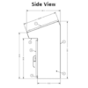Steeline Enclosures SSC Series side view DXF drawing