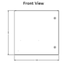 Steeline Enclosures SW-Series front view DXF Drawing