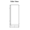 Steeline Enclosures SW-Series side view DXF Drawing