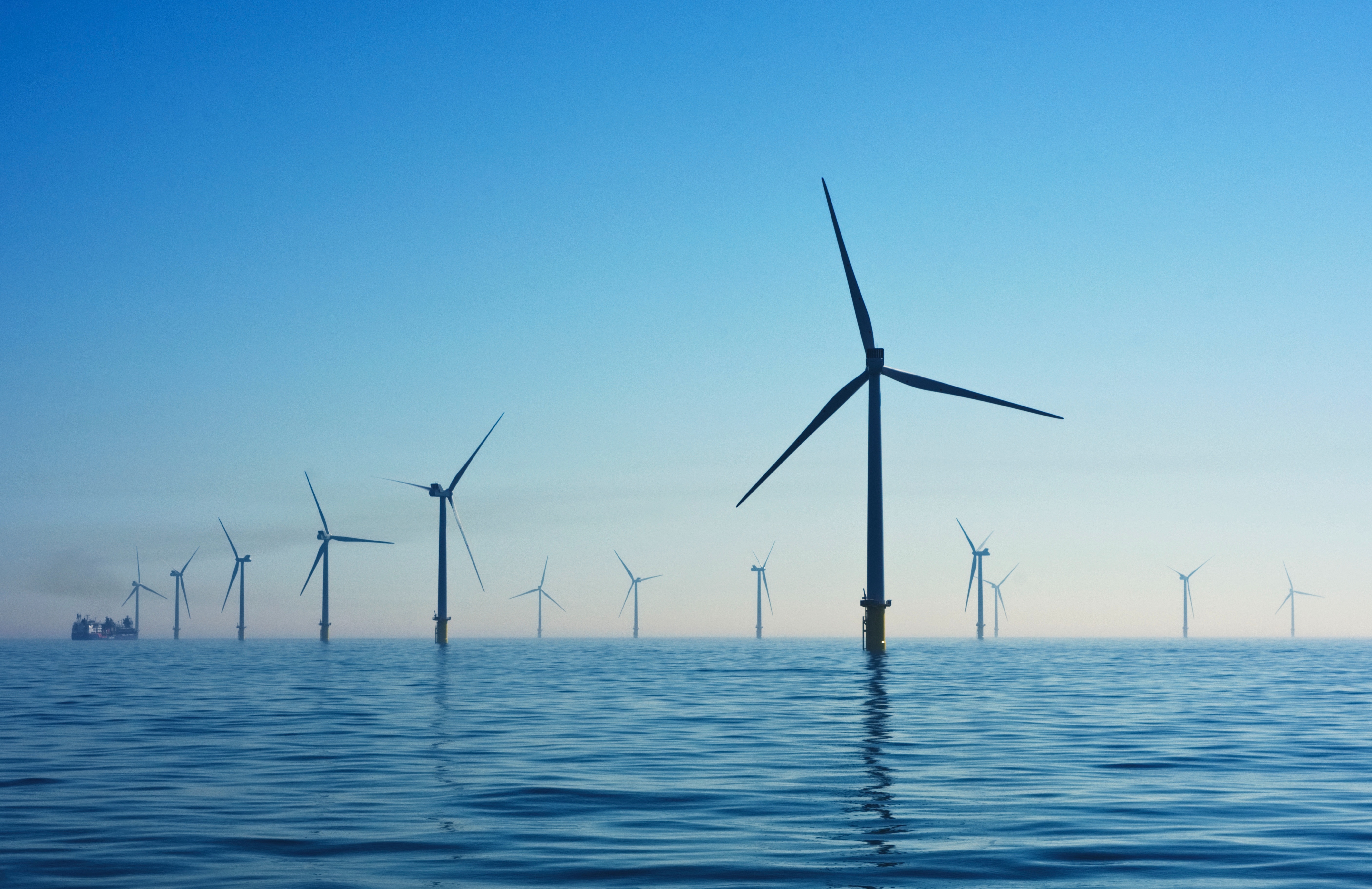 Image of renewable wind energy generators